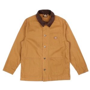 Dickies Men's Duck Canvas tan barn coat Jacket unlined oversized medium